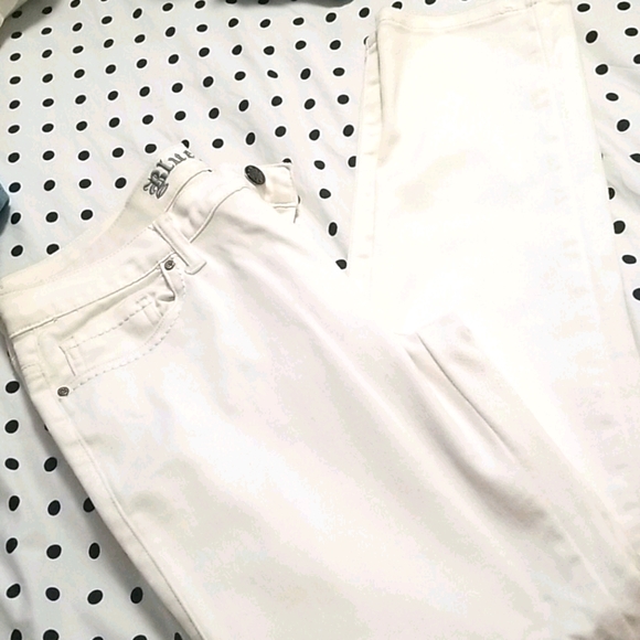 Ivory color Jean's size womans 13/14 - Picture 1 of 4